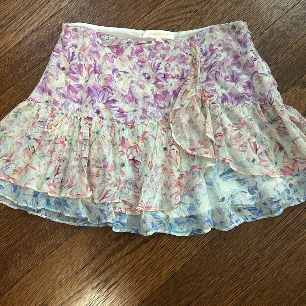EUC loveshackfancy Rhodes skirt